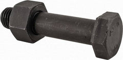 Value Collection - 1-8 Thread, 4-3/4" Length Under Head, Steel Hex Head Bolt - Uncoated, UNC Thread, ASTM A490 - Top Tool & Supply