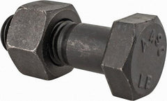 Value Collection - 1-1/8 - 7 Thread, 3-1/2" Length Under Head, Steel Hex Head Bolt - Uncoated, UNC Thread, ASTM A490 - Top Tool & Supply