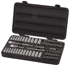 GearWrench - 57 Piece 3/8" Drive Deep Well Socket Set - 12 Points, 1/4" to 1" (6mm to 19mm) Range, Inch/Metric Measurement Standard - Top Tool & Supply