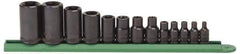 GearWrench - 13 Piece 1/4", 3/8" & 1/2" Drive Socket Set - E4 to E24 Range, Torx Measurement Standard - Top Tool & Supply