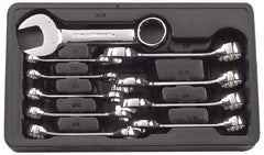 GearWrench - 10 Piece, 3/8" to 15/16", 12 Point Combination Wrench Set - Inch Measurement Standard, Full Polish Finish, Comes in Plastic Tray - Top Tool & Supply