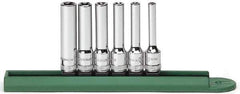 GearWrench - 6 Piece 1/4" Drive Deep Socket Set - E4 to E10 Torx, Torx Measurement Standard - Top Tool & Supply