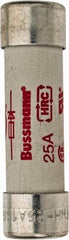 Cooper Bussmann - 500 VAC, 25 Amp, Fast-Acting Semiconductor/High Speed Fuse - 50.8mm OAL, 200 (RMS), 50 at DC kA Rating, 9/16" Diam - Top Tool & Supply