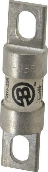 Cooper Bussmann - 500 VAC/VDC, 35 Amp, Fast-Acting Semiconductor/High Speed Fuse - Bolt-on Mount, 3-3/16" OAL, 200 (RMS Symmetrical), 50 at DC kA Rating, 13/16" Diam - Top Tool & Supply