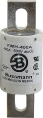 Cooper Bussmann - 500 VAC/VDC, 400 Amp, Fast-Acting Semiconductor/High Speed Fuse - Bolt-on Mount, 4-11/32" OAL, 200 (RMS Symmetrical), 50 at DC kA Rating, 1-1/2" Diam - Top Tool & Supply