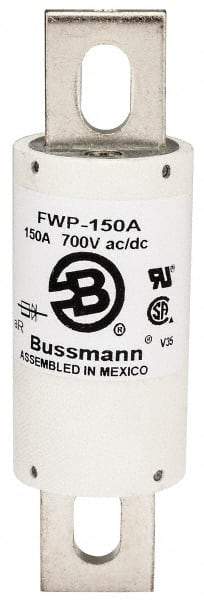 Cooper Bussmann - 700 VAC/VDC, 150 Amp, Fast-Acting Semiconductor/High Speed Fuse - Stud Mount Mount, 5-3/32" OAL, 200 (RMS), 50 at DC kA Rating, 1-1/2" Diam - Top Tool & Supply