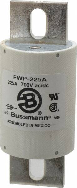 Cooper Bussmann - 700 VAC/VDC, 225 Amp, Fast-Acting Semiconductor/High Speed Fuse - Stud Mount Mount, 5-3/32" OAL, 200 (RMS), 50 at DC kA Rating, 2" Diam - Top Tool & Supply