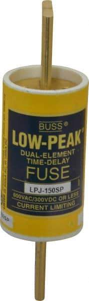 Cooper Bussmann - 300 VDC, 600 VAC, 150 Amp, Time Delay General Purpose Fuse - Bolt-on Mount, 5-3/4" OAL, 100 at DC, 300 at AC (RMS) kA Rating, 1-5/8" Diam - Top Tool & Supply