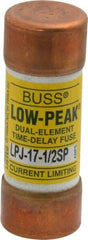 Cooper Bussmann - 300 VDC, 600 VAC, 17.5 Amp, Time Delay General Purpose Fuse - Fuse Holder Mount, 2-1/4" OAL, 100 at DC, 300 at AC (RMS) kA Rating, 13/16" Diam - Top Tool & Supply