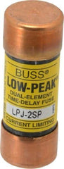 Cooper Bussmann - 300 VDC, 600 VAC, 2 Amp, Time Delay General Purpose Fuse - Fuse Holder Mount, 2-1/4" OAL, 100 at DC, 300 at AC (RMS) kA Rating, 13/16" Diam - Top Tool & Supply