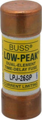 Cooper Bussmann - 300 VDC, 600 VAC, 25 Amp, Time Delay General Purpose Fuse - Fuse Holder Mount, 2-1/4" OAL, 100 at DC, 300 at AC (RMS) kA Rating, 13/16" Diam - Top Tool & Supply