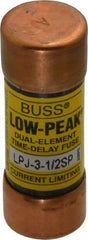 Cooper Bussmann - 300 VDC, 600 VAC, 3.5 Amp, Time Delay General Purpose Fuse - Fuse Holder Mount, 2-1/4" OAL, 100 at DC, 300 at AC (RMS) kA Rating, 13/16" Diam - Top Tool & Supply