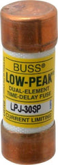 Cooper Bussmann - 300 VDC, 600 VAC, 30 Amp, Time Delay General Purpose Fuse - Fuse Holder Mount, 2-1/4" OAL, 100 at DC, 300 at AC (RMS) kA Rating, 13/16" Diam - Top Tool & Supply