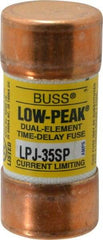 Cooper Bussmann - 300 VDC, 600 VAC, 35 Amp, Time Delay General Purpose Fuse - Fuse Holder Mount, 2-3/8" OAL, 100 at DC, 300 at AC (RMS) kA Rating, 1-1/16" Diam - Top Tool & Supply