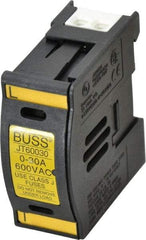 Cooper Bussmann - 1 Pole, 600 VAC/VDC, 30 Amp, DIN Rail Mount Fuse Holder - Compatible with J Class, 1.23 Inch Wide Fuse - Top Tool & Supply