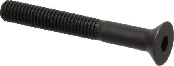 Holo-Krome - #10-32 UNF Hex Socket Drive, 82° Flat Screw - Alloy Steel, Black Oxide Finish, Partially Threaded, 1-1/2" OAL - Top Tool & Supply