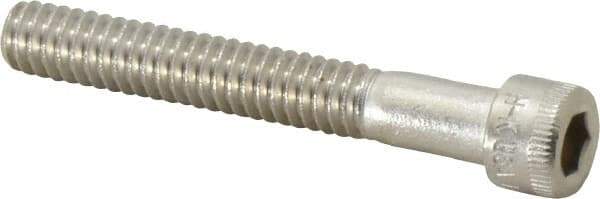 Holo-Krome - 1/4-20 UNC Hex Socket Drive, Socket Cap Screw - Grade 18-8 Stainless Steel, Uncoated, Partially Threaded, 1-3/4" Length Under Head - Top Tool & Supply