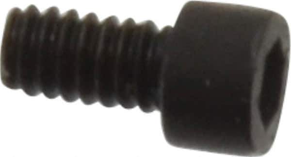 Holo-Krome - #0-80 UNF Hex Socket Drive, Socket Cap Screw - Alloy Steel, Black Oxide Finish, Fully Threaded, 1/8" Length Under Head - Top Tool & Supply