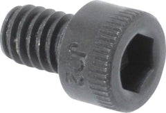 Holo-Krome - #8-32 UNC Hex Socket Drive, Socket Cap Screw - Alloy Steel, Black Oxide Finish, Fully Threaded, 1/4" Length Under Head - Top Tool & Supply