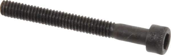 Holo-Krome - #8-32 UNC Hex Socket Drive, Socket Cap Screw - Alloy Steel, Black Oxide Finish, Partially Threaded, 1-1/2" Length Under Head - Top Tool & Supply