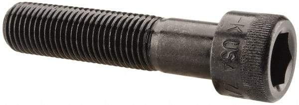 Holo-Krome - 7/16-20 UNF Hex Socket Drive, Socket Cap Screw - Alloy Steel, Black Oxide Finish, Partially Threaded, 2" Length Under Head - Top Tool & Supply