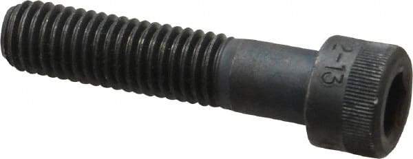 Holo-Krome - 1/2-13 UNC Hex Socket Drive, Socket Cap Screw - Alloy Steel, Black Oxide Finish, Partially Threaded, 2-1/4" Length Under Head - Top Tool & Supply