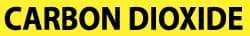 NMC - Pipe Marker with Carbon Dioxide Legend and No Graphic - 3/4 to 1-1/4" Pipe Outside Diam, Black on Yellow - Top Tool & Supply