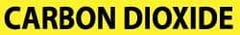 NMC - Pipe Marker with Carbon Dioxide Legend and No Graphic - 3/4 to 1-1/4" Pipe Outside Diam, Black on Yellow - Top Tool & Supply