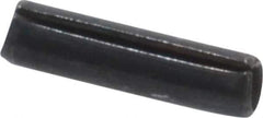 Made in USA - 1/16" Diam x 1/4" Long Slotted Spring Pin - Grade 1070-1090 Alloy Steel, Black Oxide Finish - Top Tool & Supply