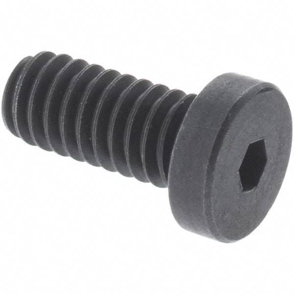 Value Collection - M10x1.50 Metric Coarse Hex Socket Drive, Low Socket Cap Screw - Grade 10.9 Alloy Steel, Black Oxide Finish, Fully Threaded, 12mm Length Under Head - Top Tool & Supply