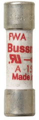 Cartridge Fast-Acting Fuse: 50 A, 50.8 mm OAL, 20.6 mm Dia 100 kA at AC/DC