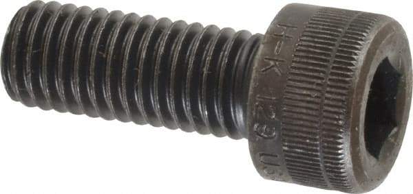 Holo-Krome - M10x1.50 Metric Coarse Hex Socket Drive, Socket Cap Screw - Grade 12.9 Alloy Steel, Black Oxide Finish, Fully Threaded, 25mm Length Under Head - Top Tool & Supply