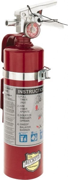 Buckeye Fire - 2.5 Lb, 1-A:10-B:C Rated, Dry Chemical Fire Extinguisher - Top Tool & Supply