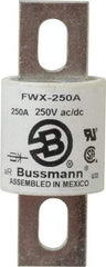 Cooper Bussmann - 250 VAC/VDC, 250 Amp, Fast-Acting Semiconductor/High Speed Fuse - Stud Mount Mount, 3-27/32" OAL, 200 (RMS), 50 at DC kA Rating, 1-1/2" Diam - Top Tool & Supply