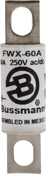 Cooper Bussmann - 250 VAC/VDC, 60 Amp, Fast-Acting Semiconductor/High Speed Fuse - Stud Mount Mount, 3-3/16" OAL, 200 (RMS), 50 at DC kA Rating, 0.81" Diam - Top Tool & Supply