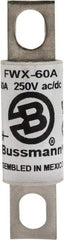 Cooper Bussmann - 250 VAC/VDC, 60 Amp, Fast-Acting Semiconductor/High Speed Fuse - Stud Mount Mount, 3-3/16" OAL, 200 (RMS), 50 at DC kA Rating, 0.81" Diam - Top Tool & Supply