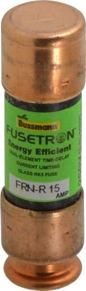 Cooper Bussmann - 125 VDC, 250 VAC, 15 Amp, Time Delay General Purpose Fuse - Fuse Holder Mount, 50.8mm OAL, 20 at DC, 200 (RMS) kA Rating, 9/16" Diam - Top Tool & Supply