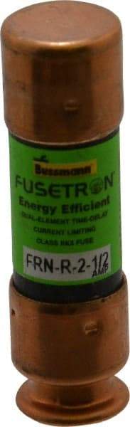 Cooper Bussmann - 125 VDC, 250 VAC, 2.5 Amp, Time Delay General Purpose Fuse - Fuse Holder Mount, 50.8mm OAL, 20 at DC, 200 (RMS) kA Rating, 9/16" Diam - Top Tool & Supply