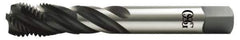 OSG - 1-1/2 - 6 UNC 5 Flute 2B Modified Bottoming Spiral Flute Tap - Vanadium High Speed Steel, Oxide Finish, 200mm OAL, Right Hand Flute, Right Hand Thread, Series 13015 - Top Tool & Supply