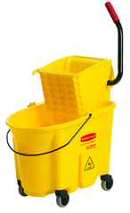 WaveBrake 35 Quart Mop Bucket and Wringer System - Top Tool & Supply