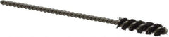 Weiler - 1/4" Diam Helical Steel Tube Brush - 0.004" Filament Diam, 1" Brush Length, 3-1/2" OAL, 1/8" Diam Stainless Steel Shank - Top Tool & Supply