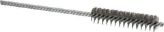 Weiler - 3/8" Diam Helical Steel Tube Brush - Double Spiral, 0.003" Filament Diam, 2" Brush Length, 4" OAL, 1/8" Diam Shank - Top Tool & Supply