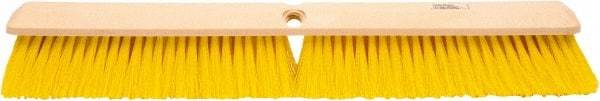 Weiler - 24" General Purpose Polypropylene Push Broom - 3" Bristle Length, Foam Block, Threaded Handle Connection, Handle Sold Separately - Top Tool & Supply