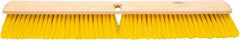 Weiler - 24" General Purpose Polypropylene Push Broom - 3" Bristle Length, Foam Block, Threaded Handle Connection, Handle Sold Separately - Top Tool & Supply