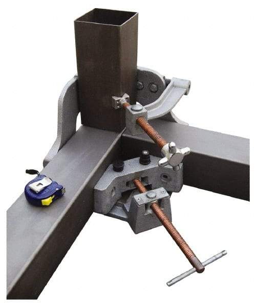 Strong Hand Tools - Fixed Angle, 3 Axes, 5.32" Long, 2-1/4" Jaw Height, 4-3/4" Max Capacity, Steel Angle & Corner Clamp - 90° Clamping Angle - Top Tool & Supply