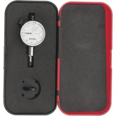 SPI - 1/4" Range, 0-50-0 Dial Reading, 0.001" Graduation Dial Drop Indicator - 1-1/2" Dial, 0.1" Range per Revolution, Revolution Counter, Includes NPL Traceability Certification - Top Tool & Supply