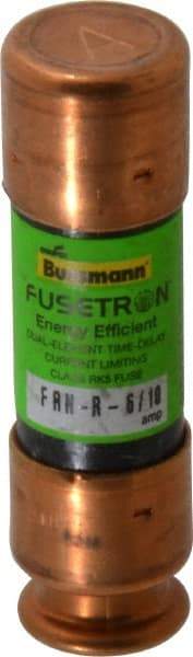 Cooper Bussmann - 125 VDC, 250 VAC, 0.6 Amp, Time Delay General Purpose Fuse - Fuse Holder Mount, 50.8mm OAL, 20 at DC, 200 (RMS) kA Rating, 9/16" Diam - Top Tool & Supply