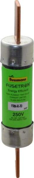 Cooper Bussmann - 250 VAC, 70 Amp, Time Delay General Purpose Fuse - Bolt-on Mount, 5-7/8" OAL, 20 at DC, 200 (RMS) kA Rating, 1-1/16" Diam - Top Tool & Supply