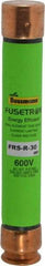 Cooper Bussmann - 300 VDC, 600 VAC, 30 Amp, Time Delay General Purpose Fuse - Fuse Holder Mount, 127mm OAL, 20 at DC, 200 (RMS) kA Rating, 13/16" Diam - Top Tool & Supply