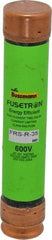 Cooper Bussmann - 250 VDC, 600 VAC, 35 Amp, Time Delay General Purpose Fuse - Fuse Holder Mount, 5-1/2" OAL, 20 at DC, 200 (RMS) kA Rating, 1-1/16" Diam - Top Tool & Supply